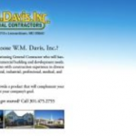 WM Davis postcard-commercial-back Direct Mail